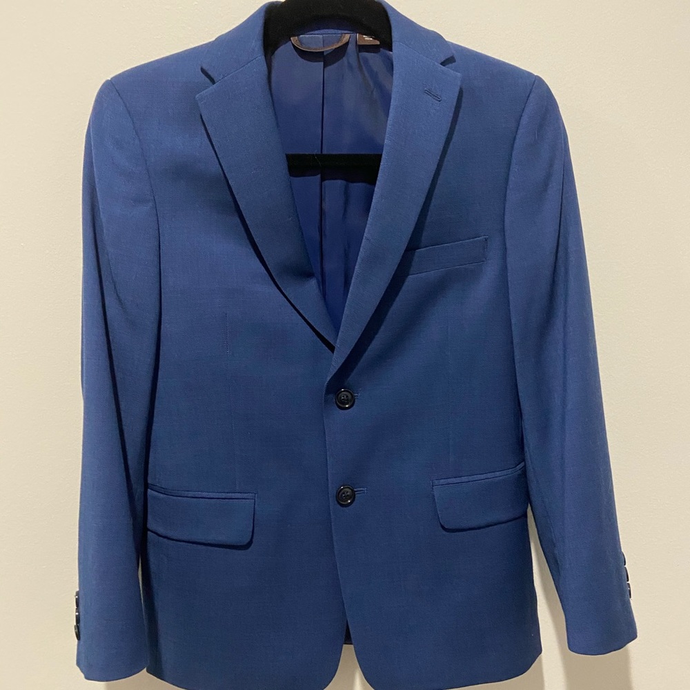 Michael Kors Boys Navy Blue Suit 100% Wool!!